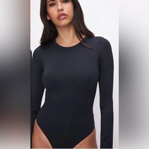 Good American The Sculpting Modern Long Sleeve Bodysuit